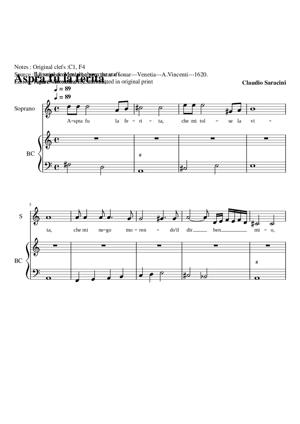 Aspra fu la ferita - Page 1