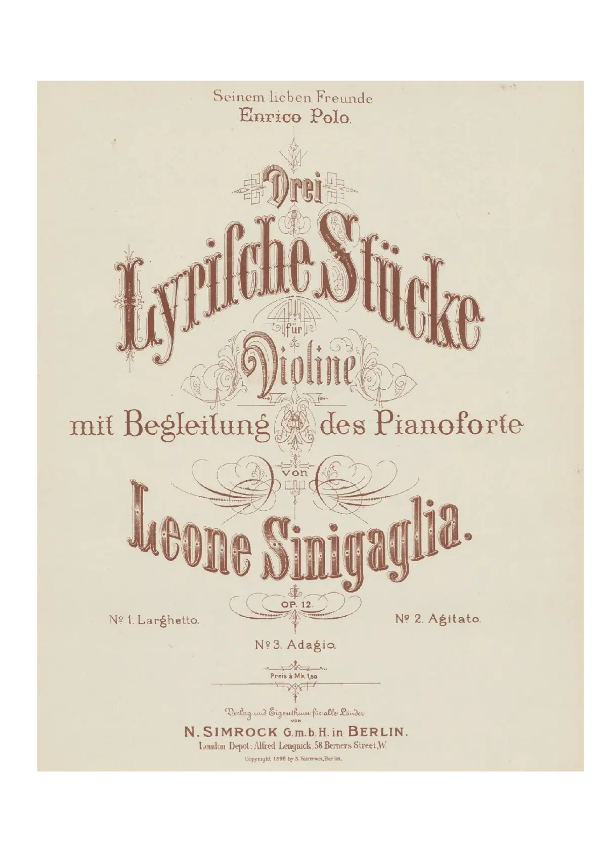 3 lyrische Stücke - Page 1