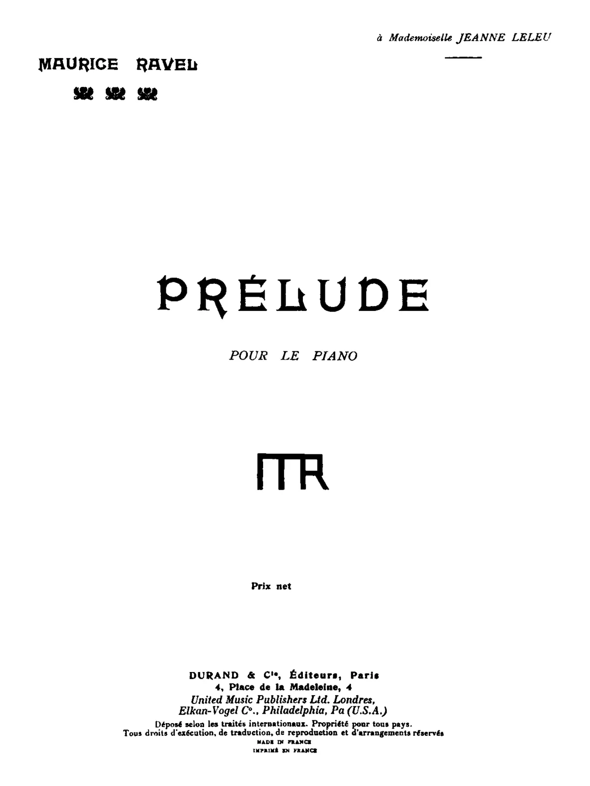 Prélude - Page 1