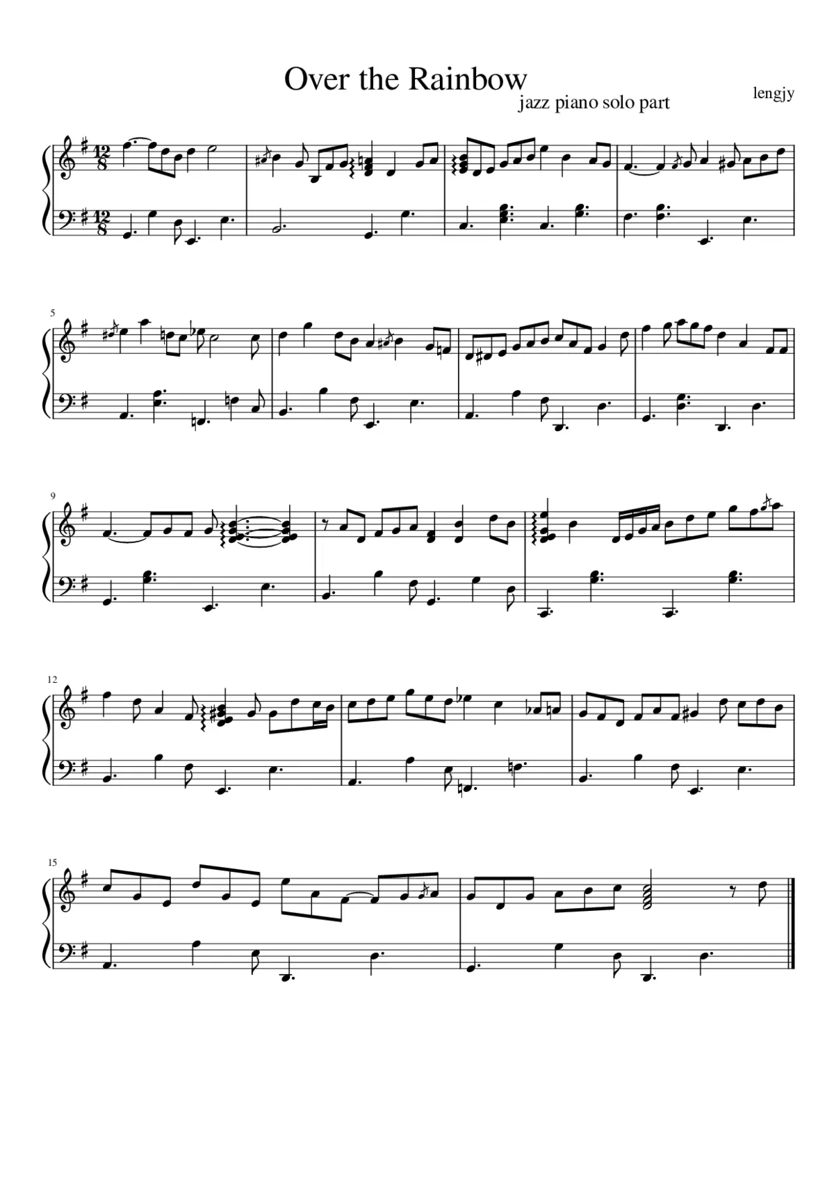 over the rainbow - Page 1