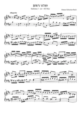 Sinfonia in D major BWV 789