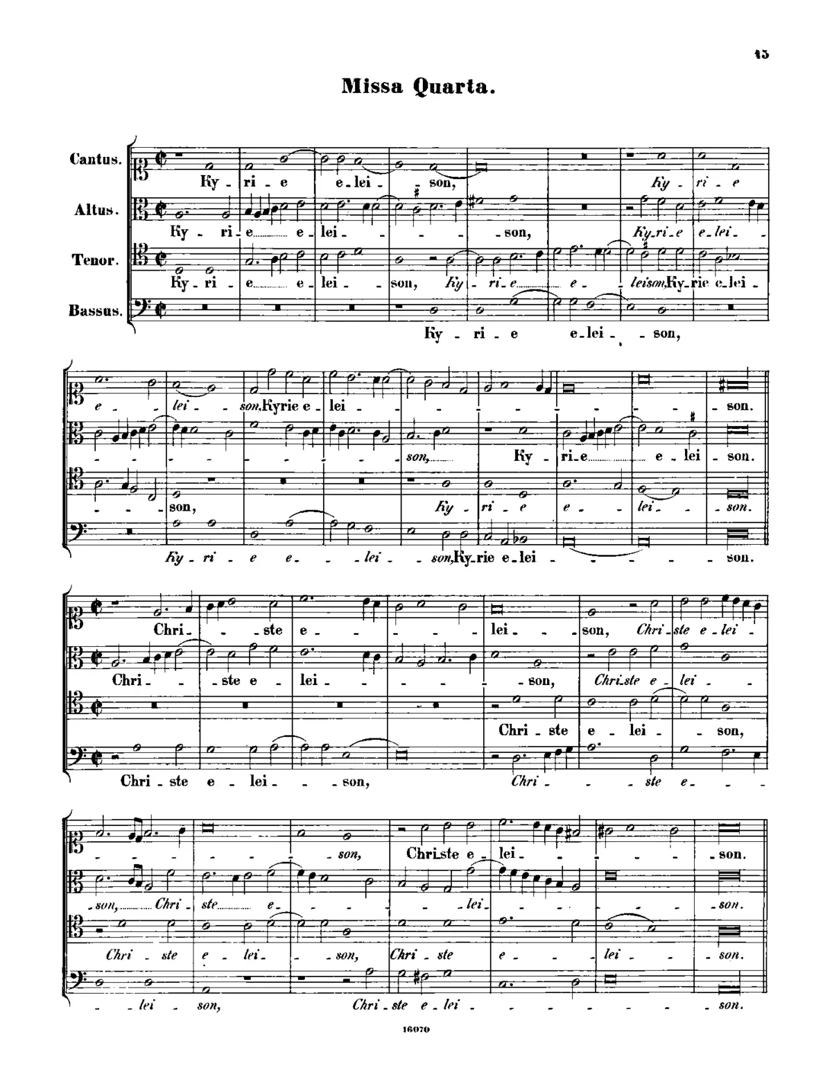 Missa quarta - Page 1