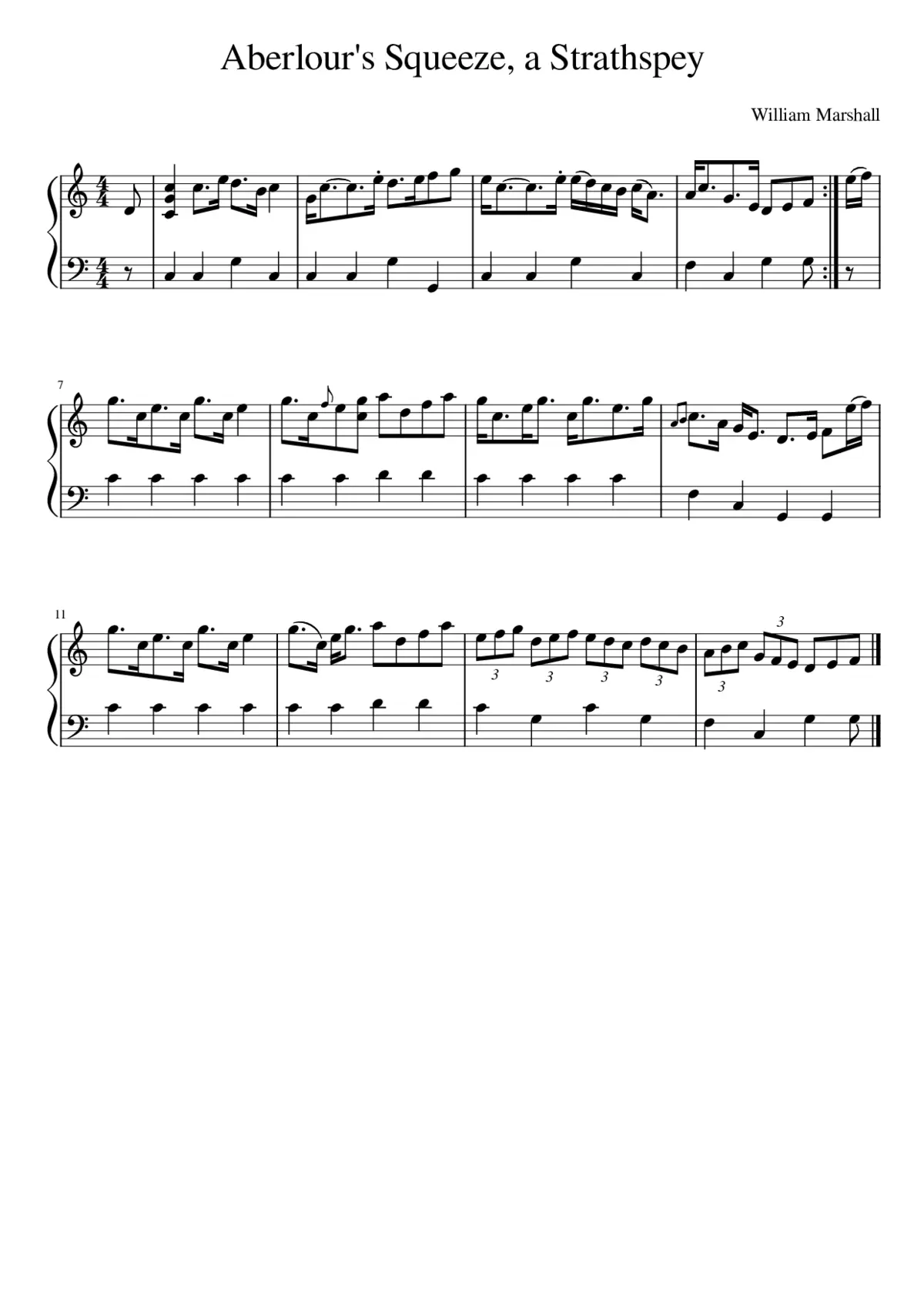 Aberlour's Squeeze a Strathspey - Page 1