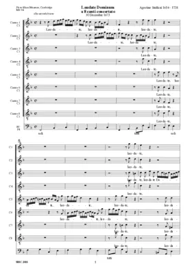 Laudate Dominum a 8 canti concertato