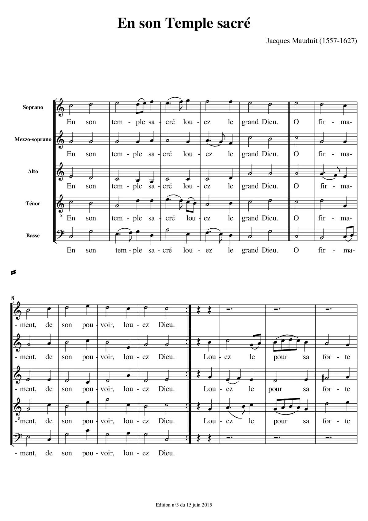 En son Temple sacré - Page 1