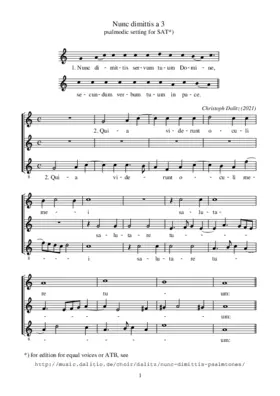 Nunc dimittis a 3