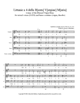 Litany of the Blessed Virgin Mary, Op. 10, No. 11