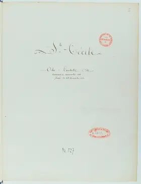 Ode à Sainte-Cécile