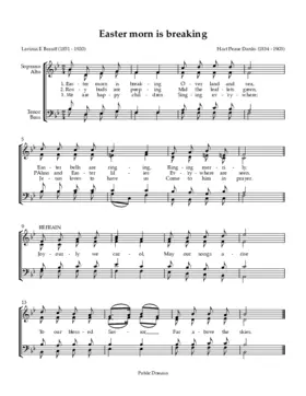 Easter morn is breaking