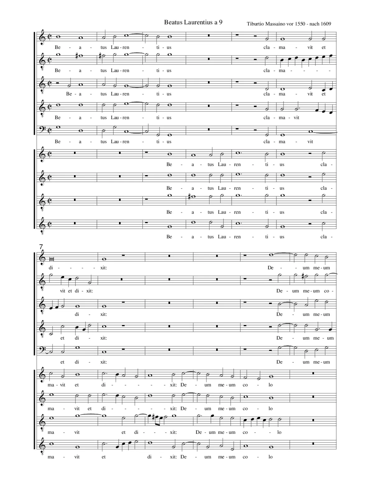 Beatus Laurentius a 9 - Page 1