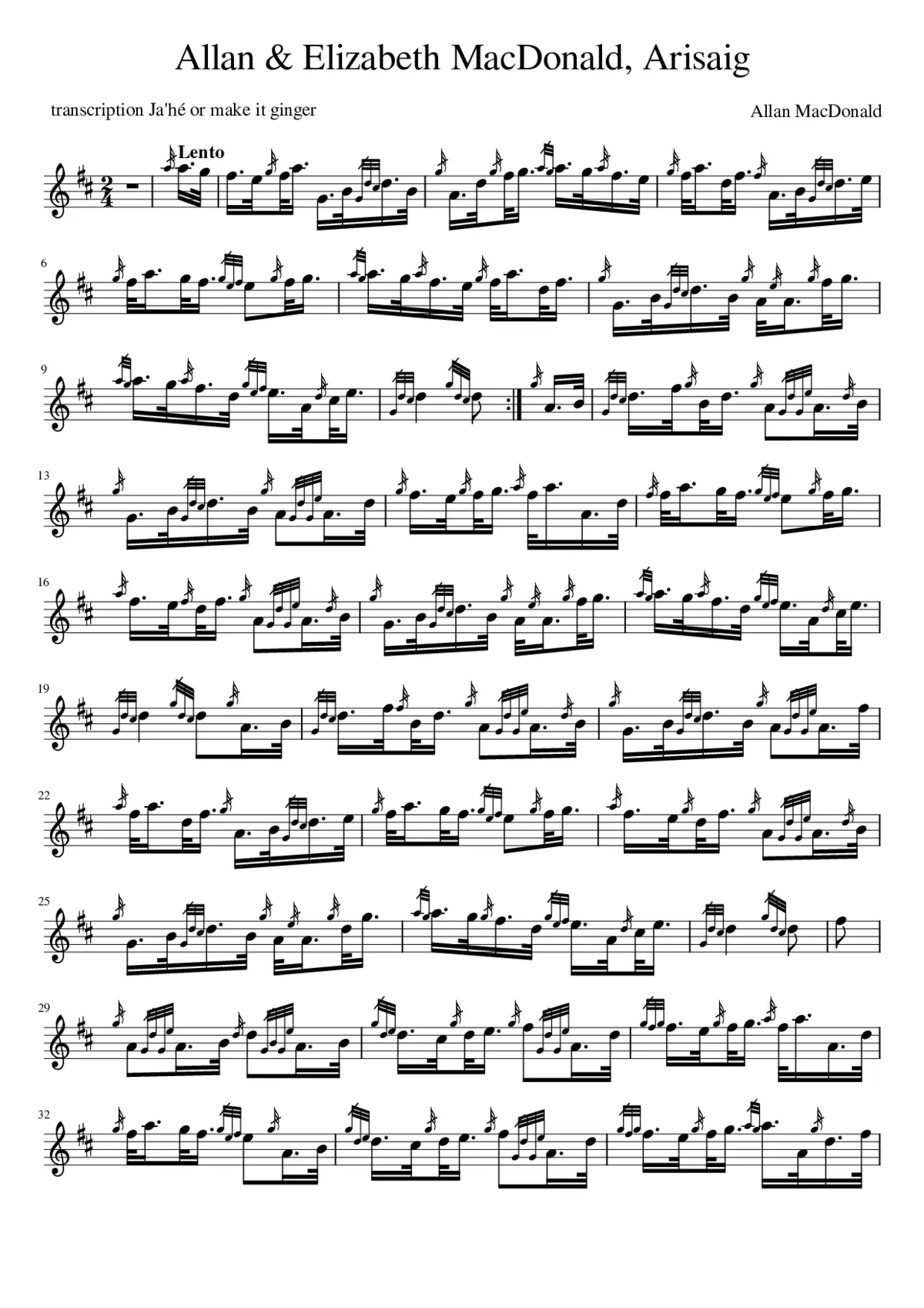 Allan and Elizabeth MacDonald - Page 1