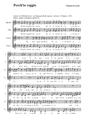 Perch'io veggio et mi spiace