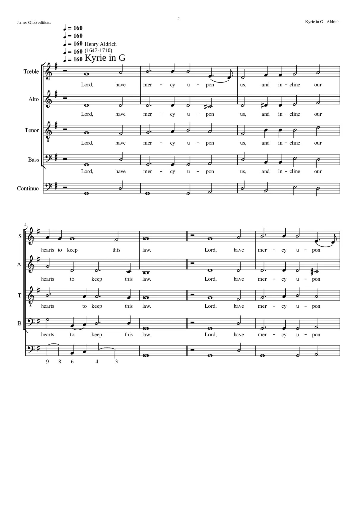 Kyrie in G - Page 1