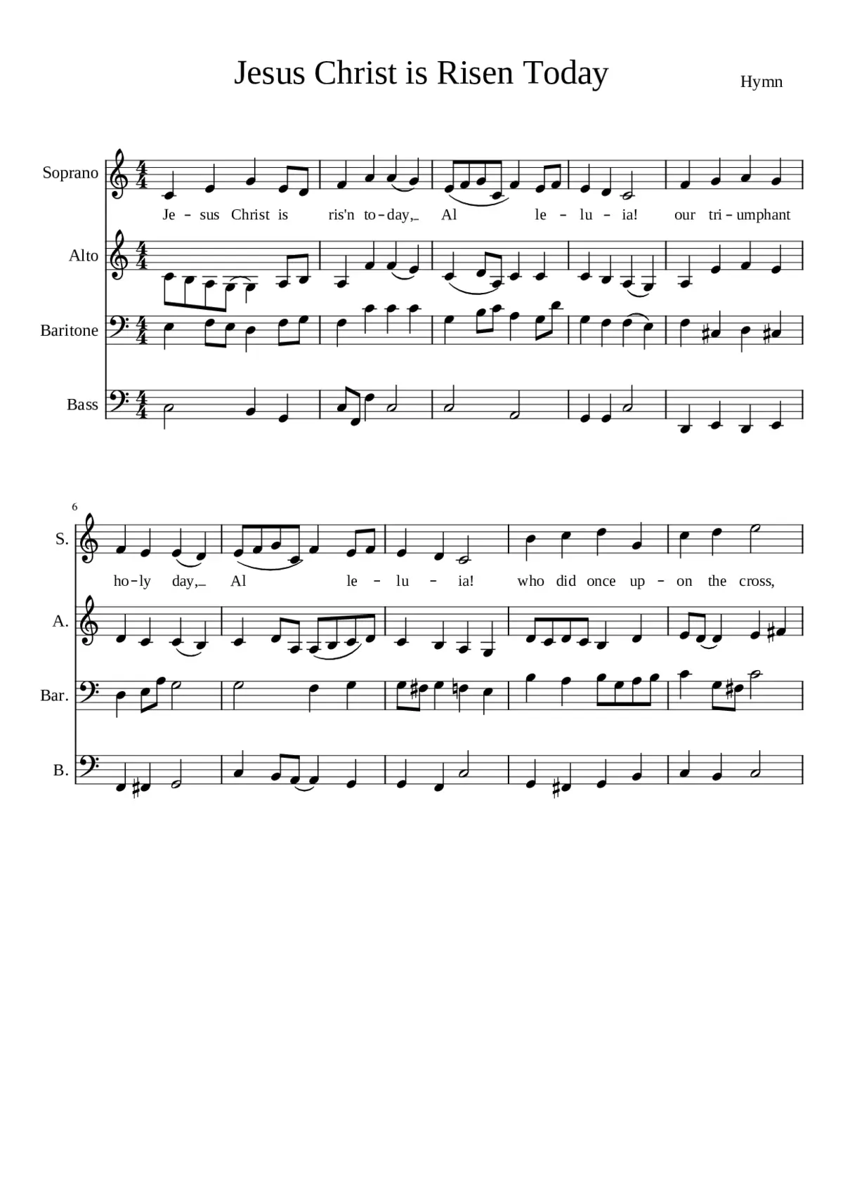 jesus christ is risen today - Page 1