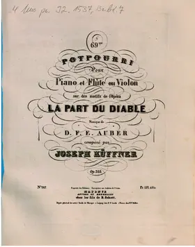 Potpourri for Flute or Violin and Piano No.69