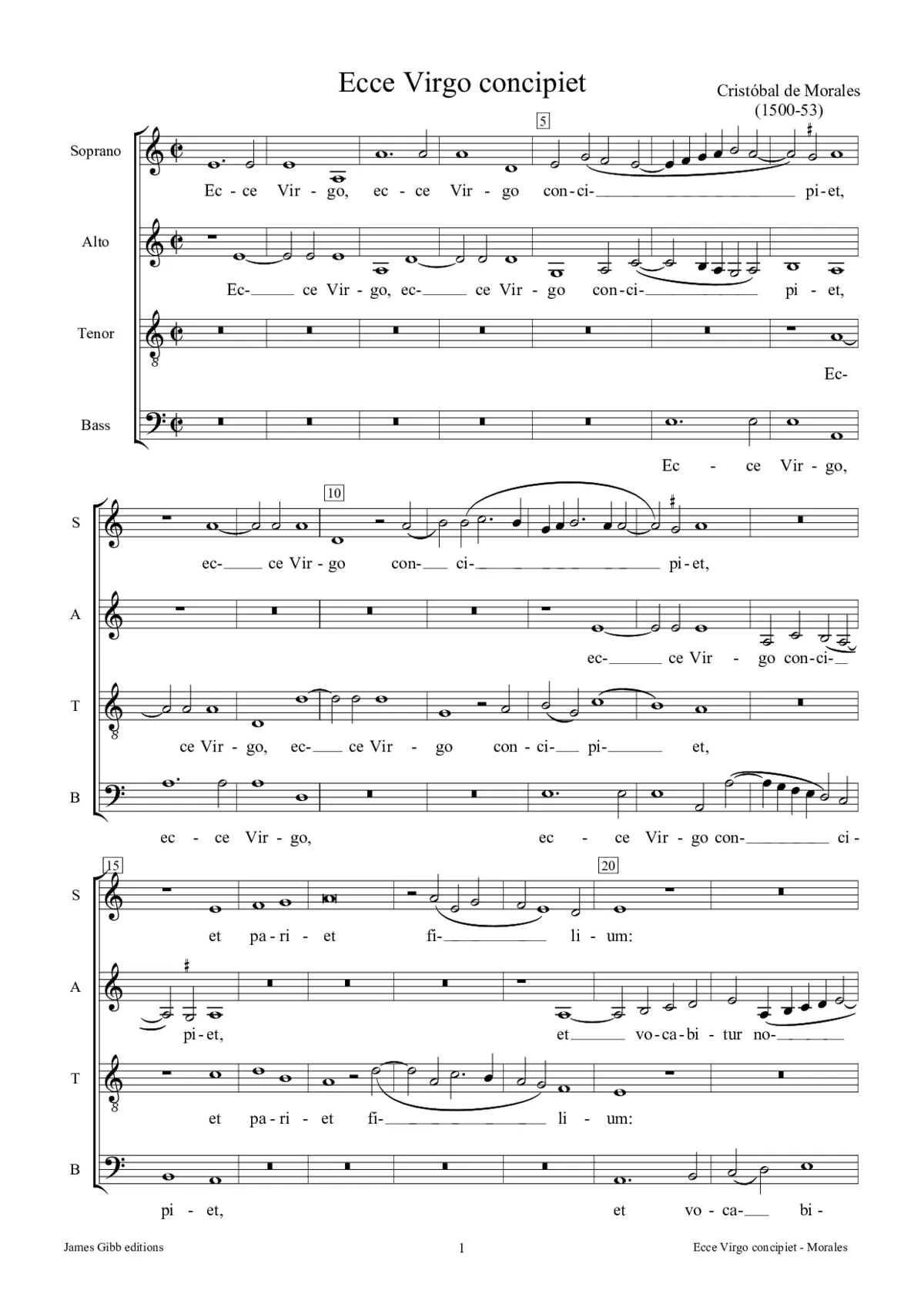 Ecce virgo concipiet - Page 1