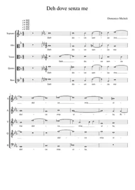 Deh dove senza me