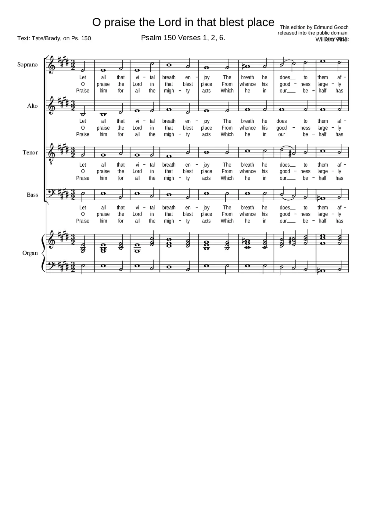 O praise the Lord in that blest place - Page 1