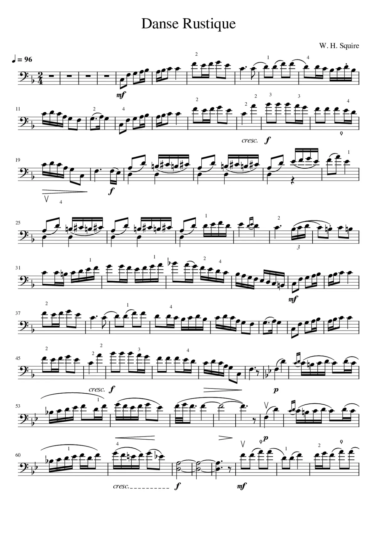 Danse rustique Op.16 - Page 1