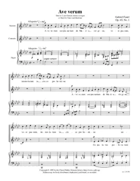 Ave verum corpus, Op. 65, No. 1