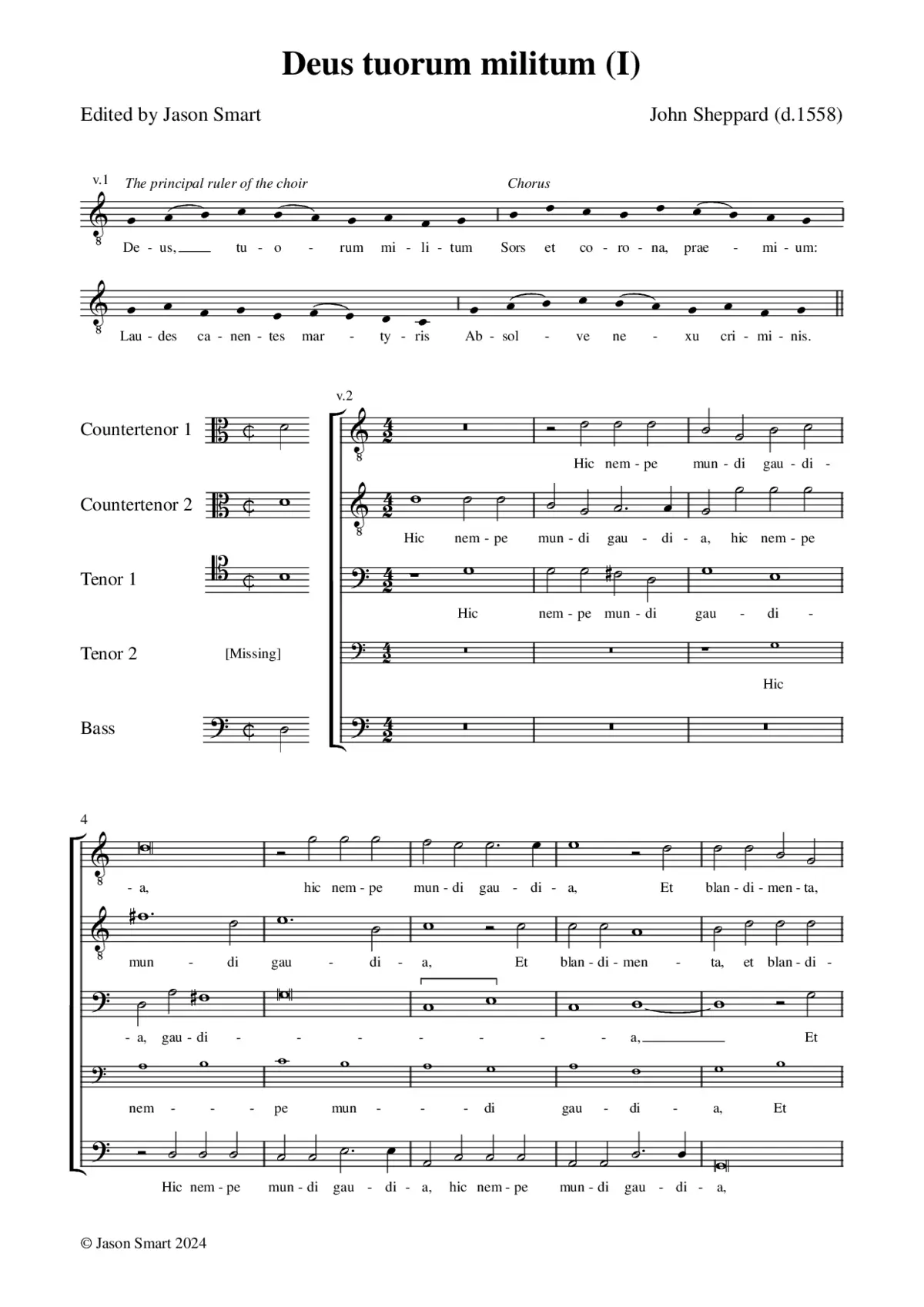 Deus tuorum militum (1st setting) - Page 1