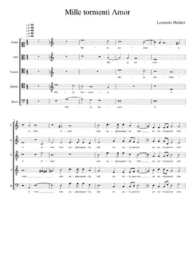 Mille tormenti Amor