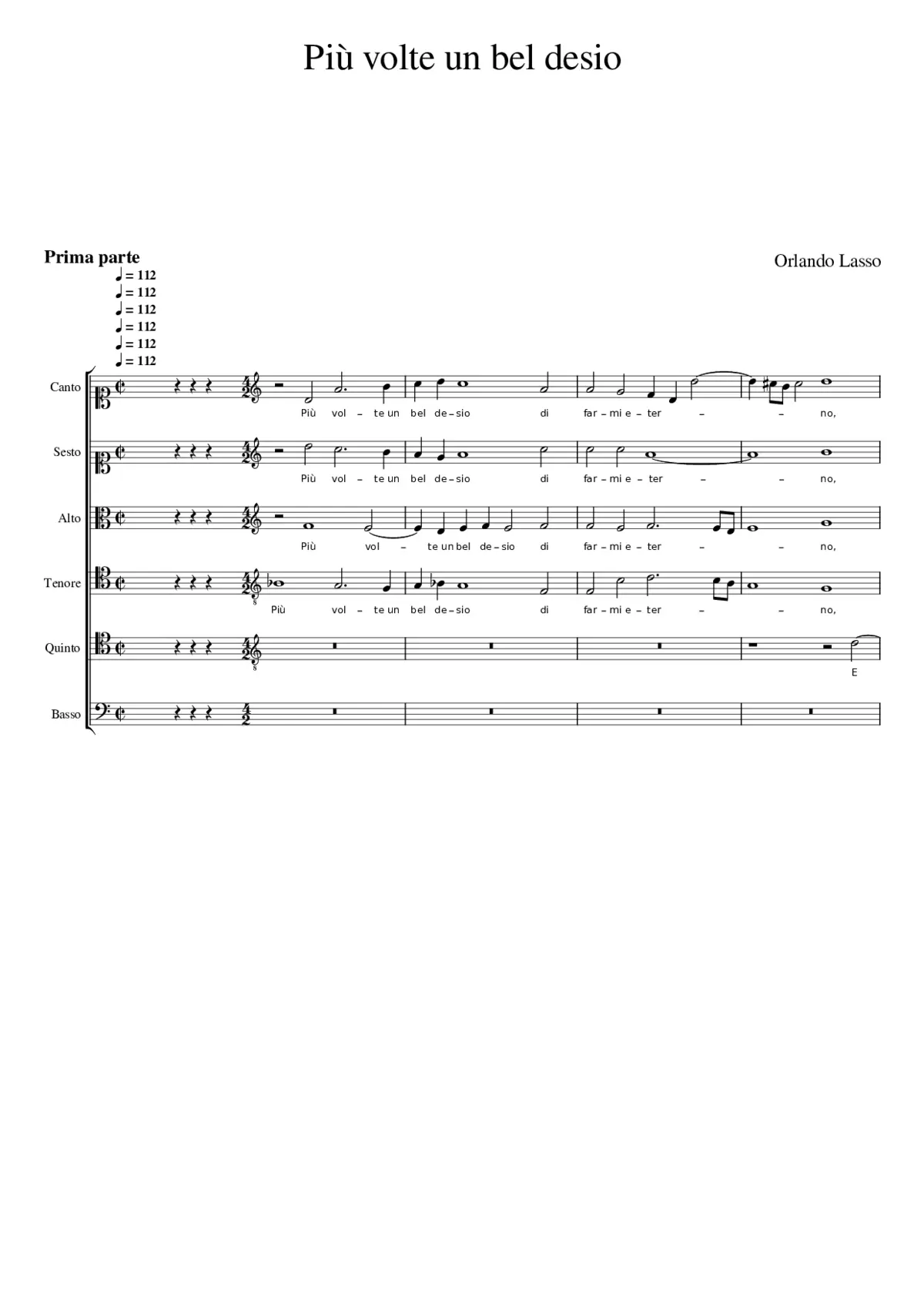 Più volte un bel desio - Page 1