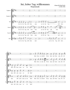 Sei, lieber Tag, willkommen