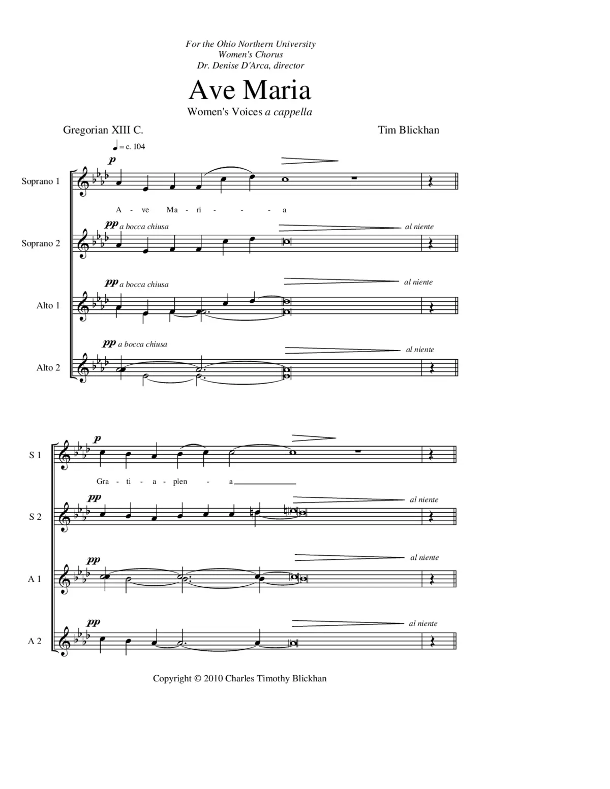 Ave Maria - Page 1