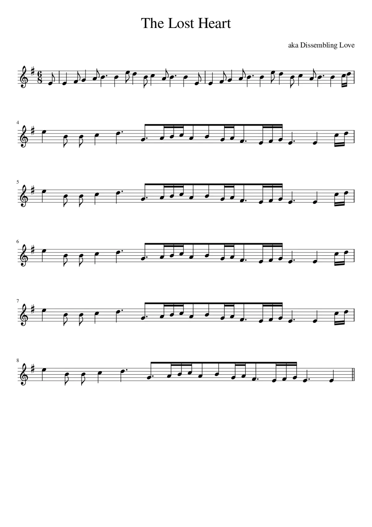 The Lost Heart - Page 1