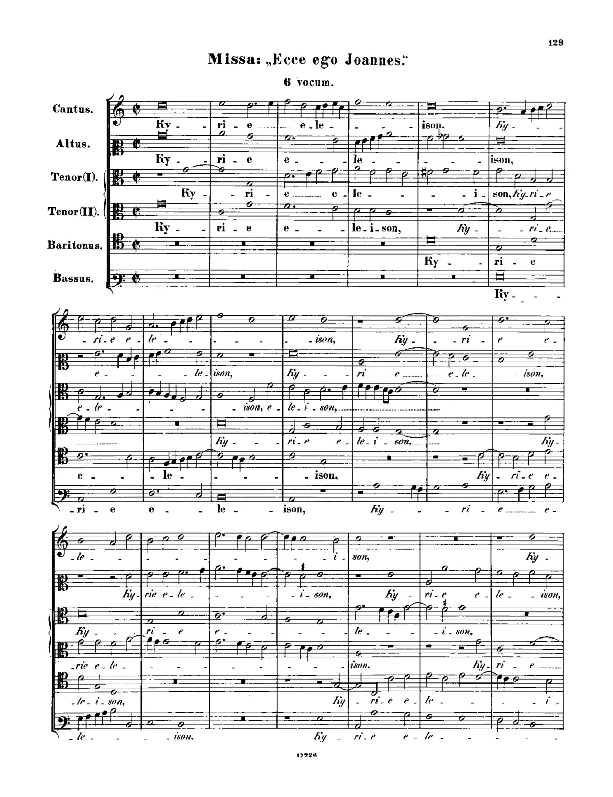 Missa Ecce ego Joannes - Page 1