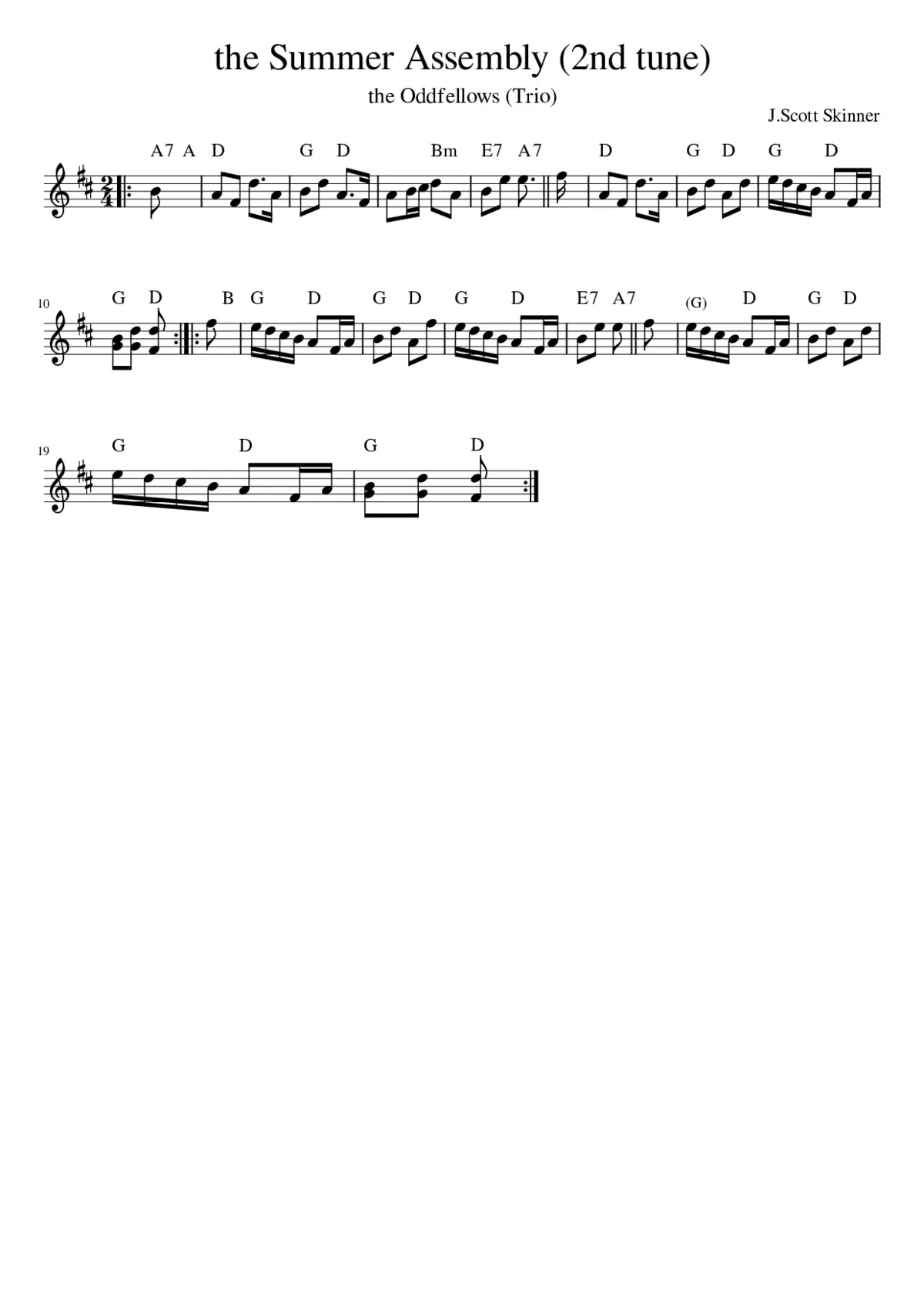 the Summer Assembly (2nd tune) - Page 1