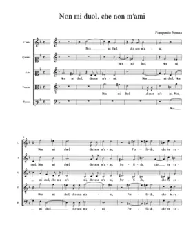 Non mi duol, che non m'ami