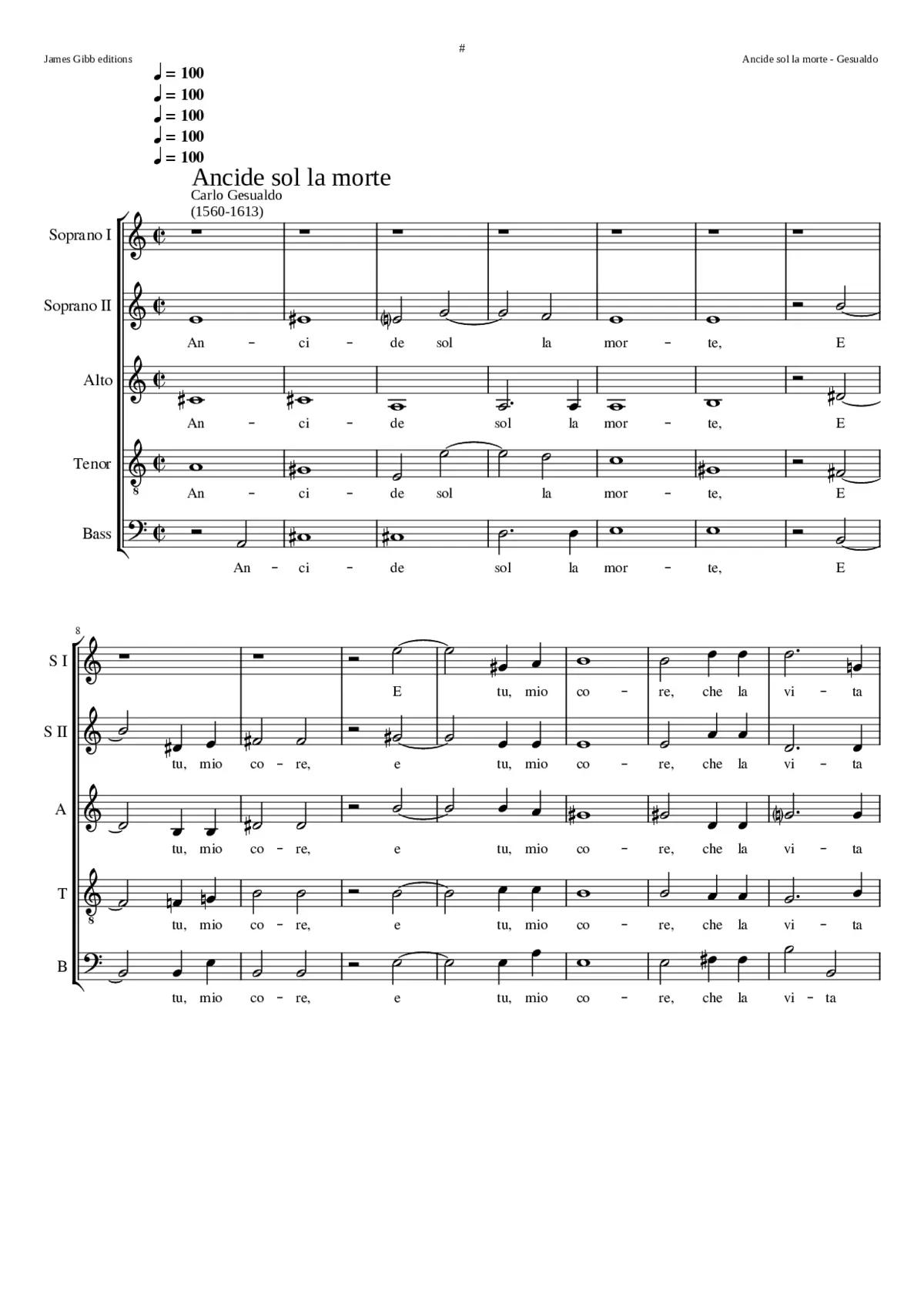 Ancide sol la morte - Page 1