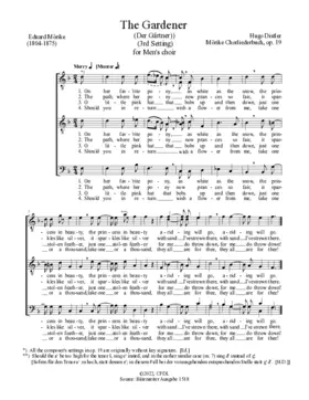 Der Gärtner (3. Fassung)