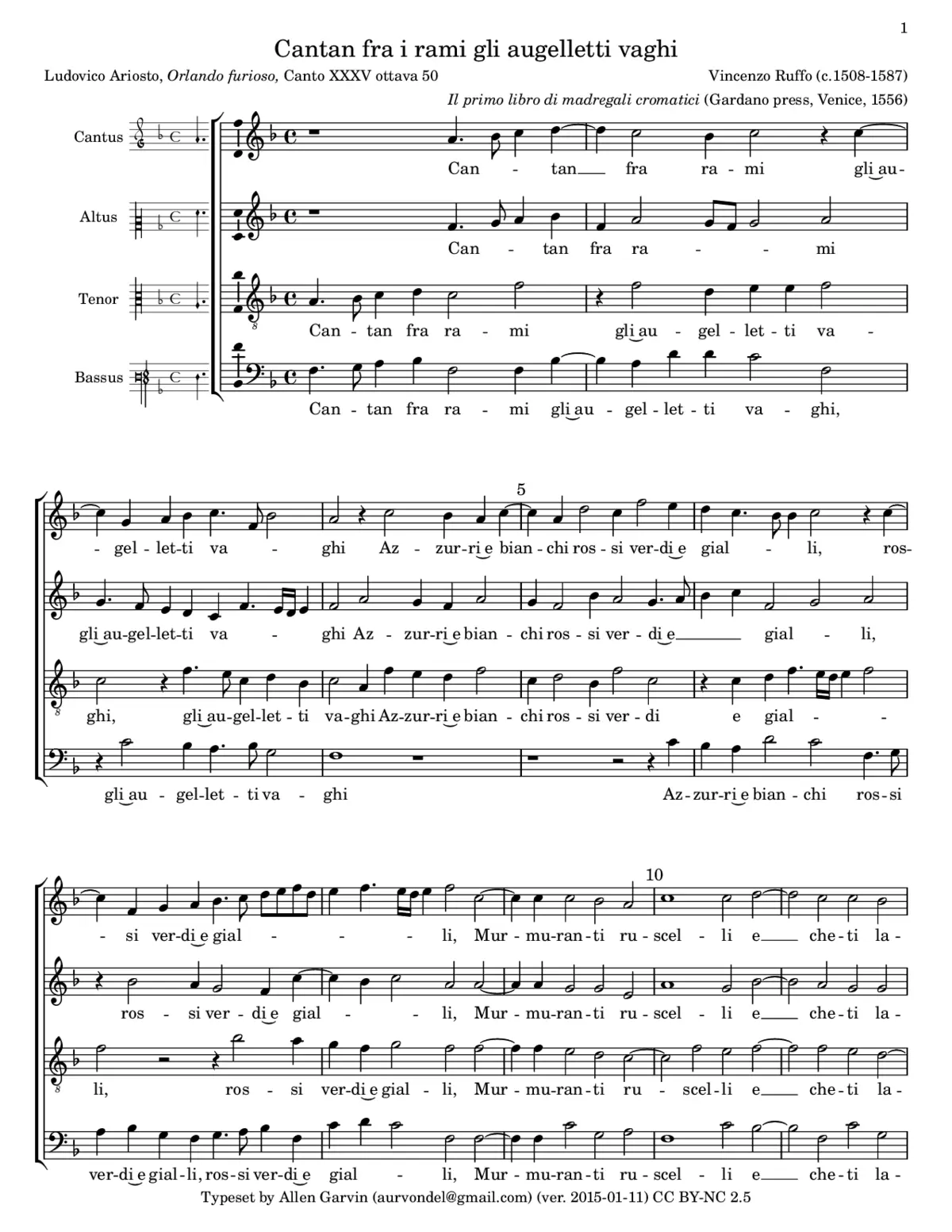 Cantan fra rami - Page 1