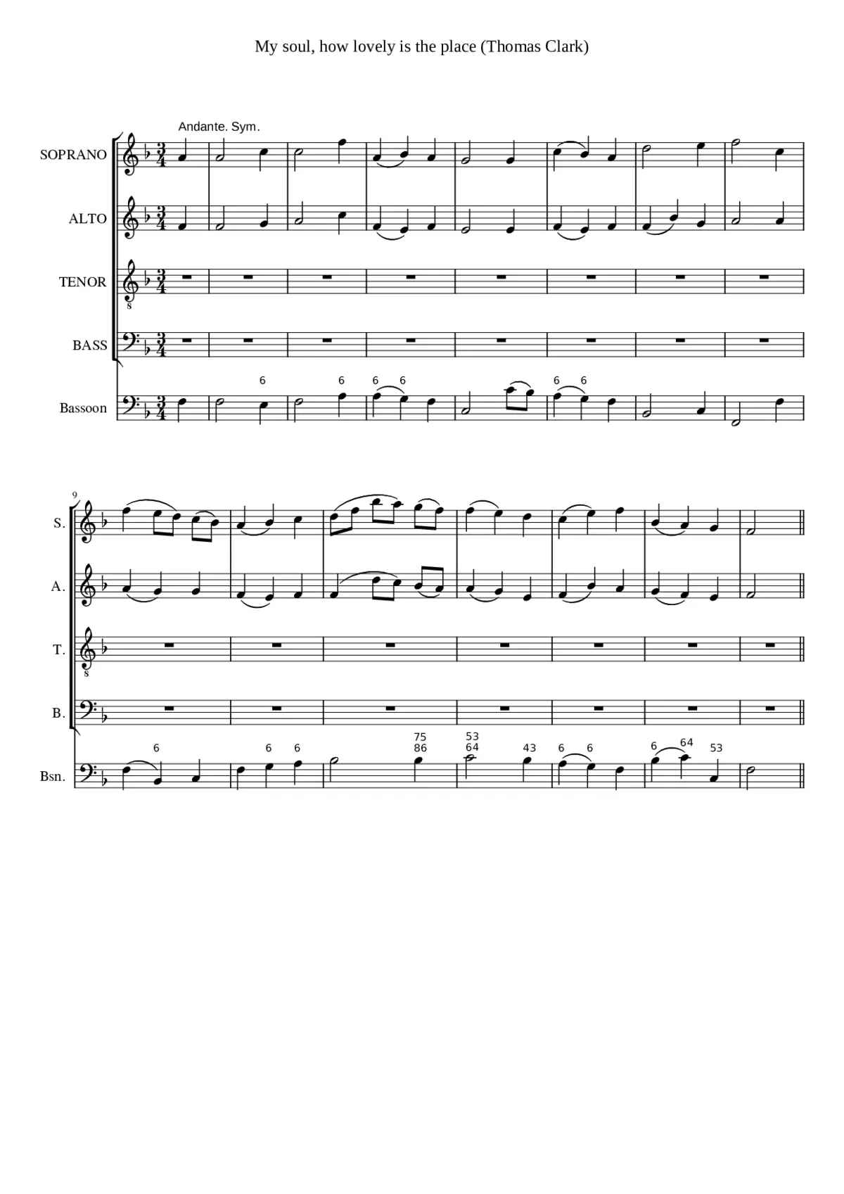 My soul how lovely is the place - Page 1