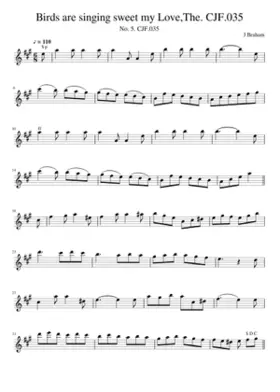 Birds are singing sweet my LoveThe. CJF.035