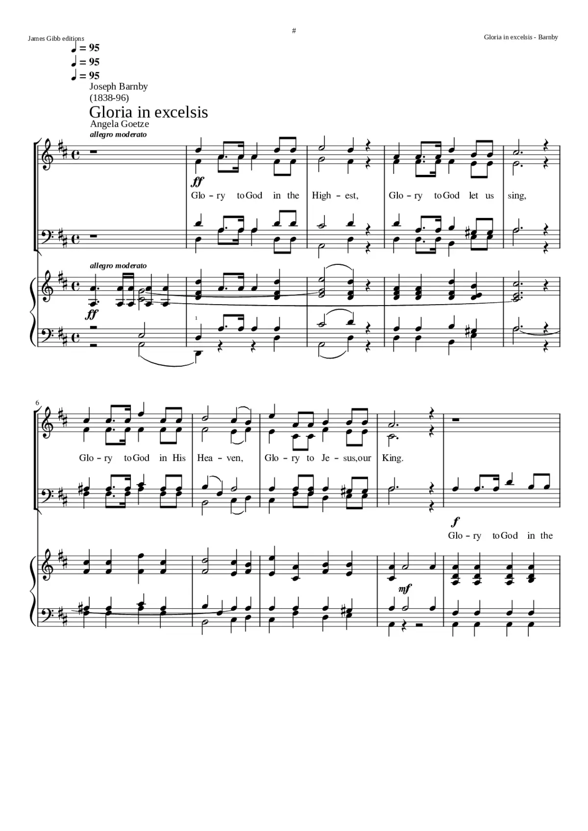 Gloria in excelsis - Page 1