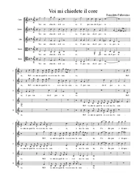 Voi mi chiedete il core