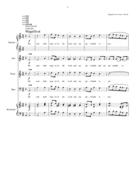 Magnificat and Nunc dimittis in g minor