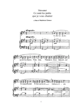Ce sont les petits que je veux chanter