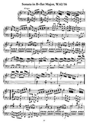 Keyboard Sonata in B major