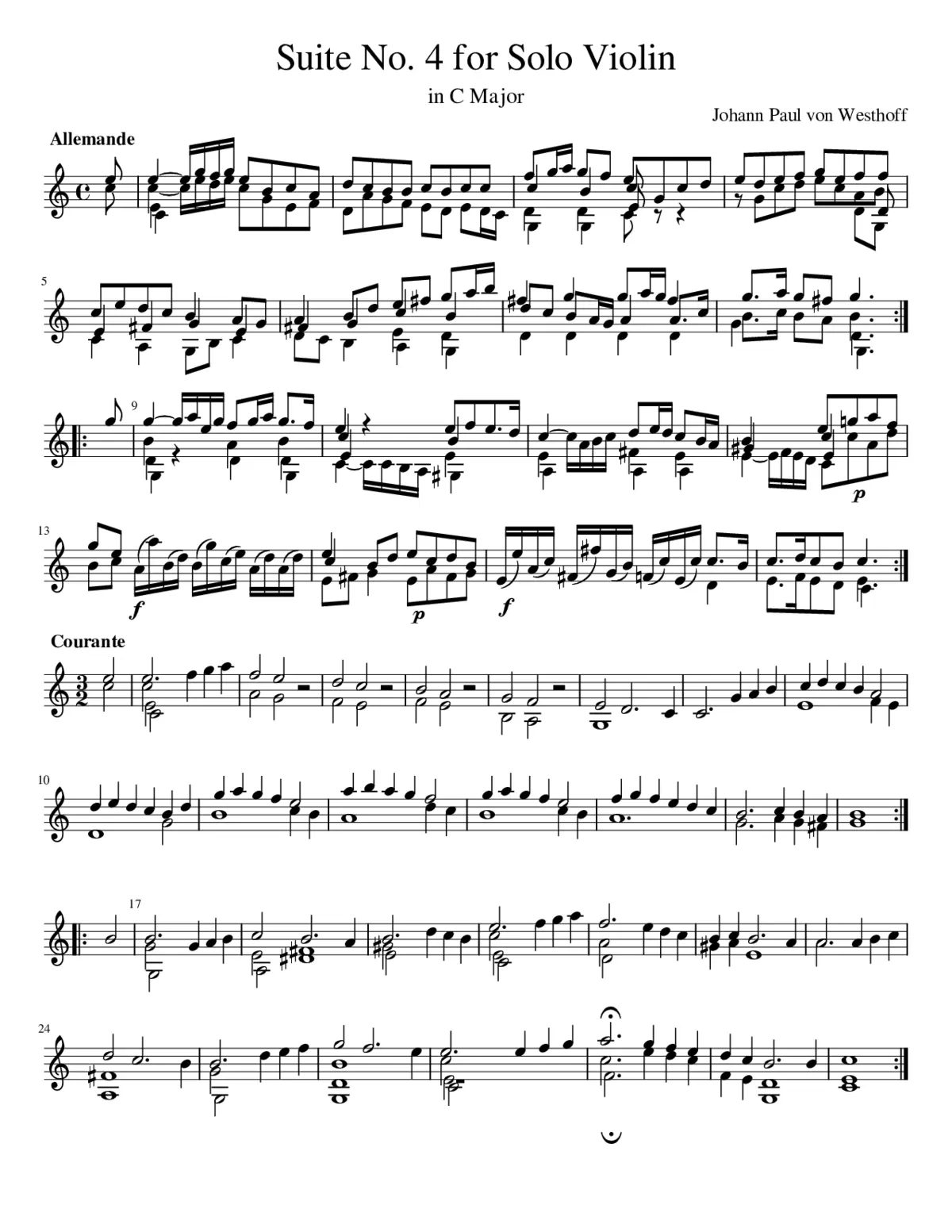 6 Suites for Solo Violin - Page 1