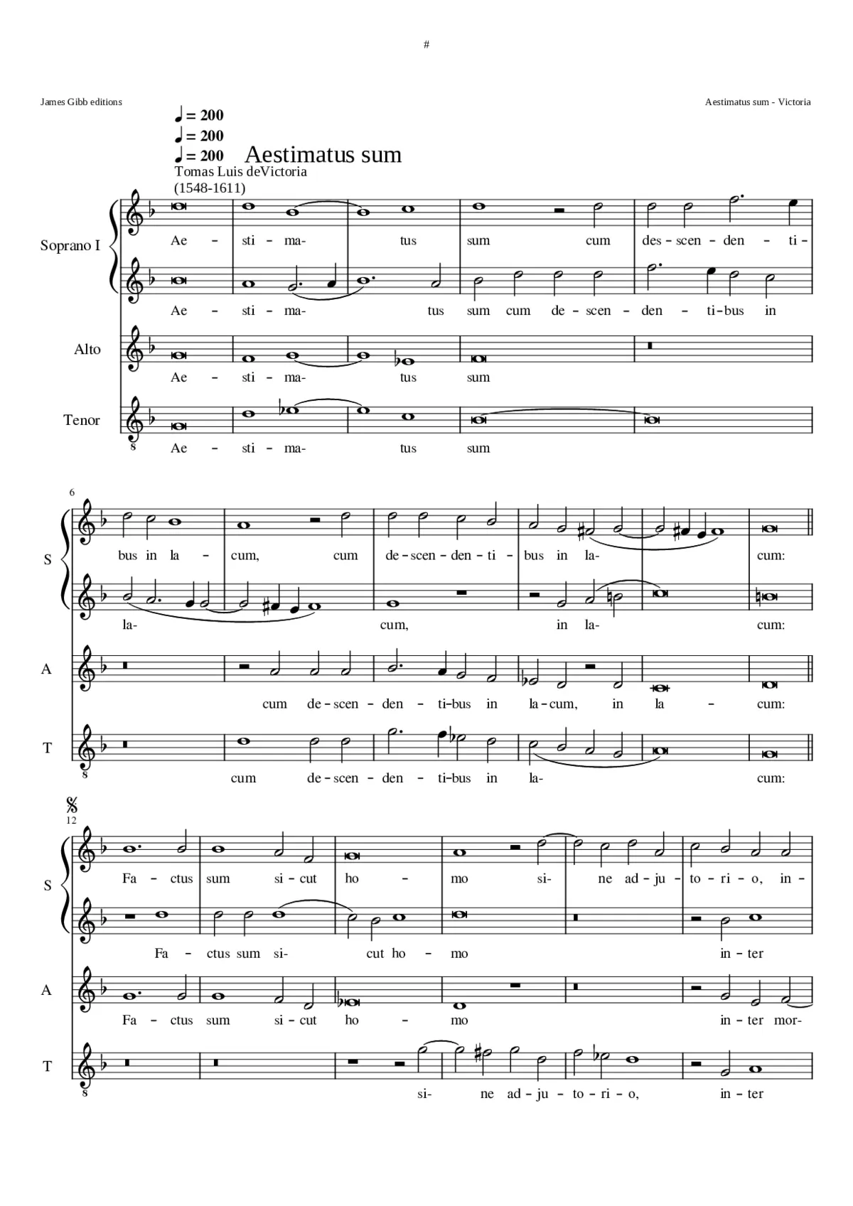 Aestimatus sum - Page 1