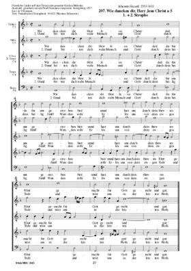 Wir dancken dir, Herr Jesu Christ a 5