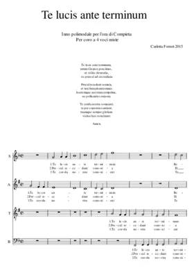 Te lucis ante terminum