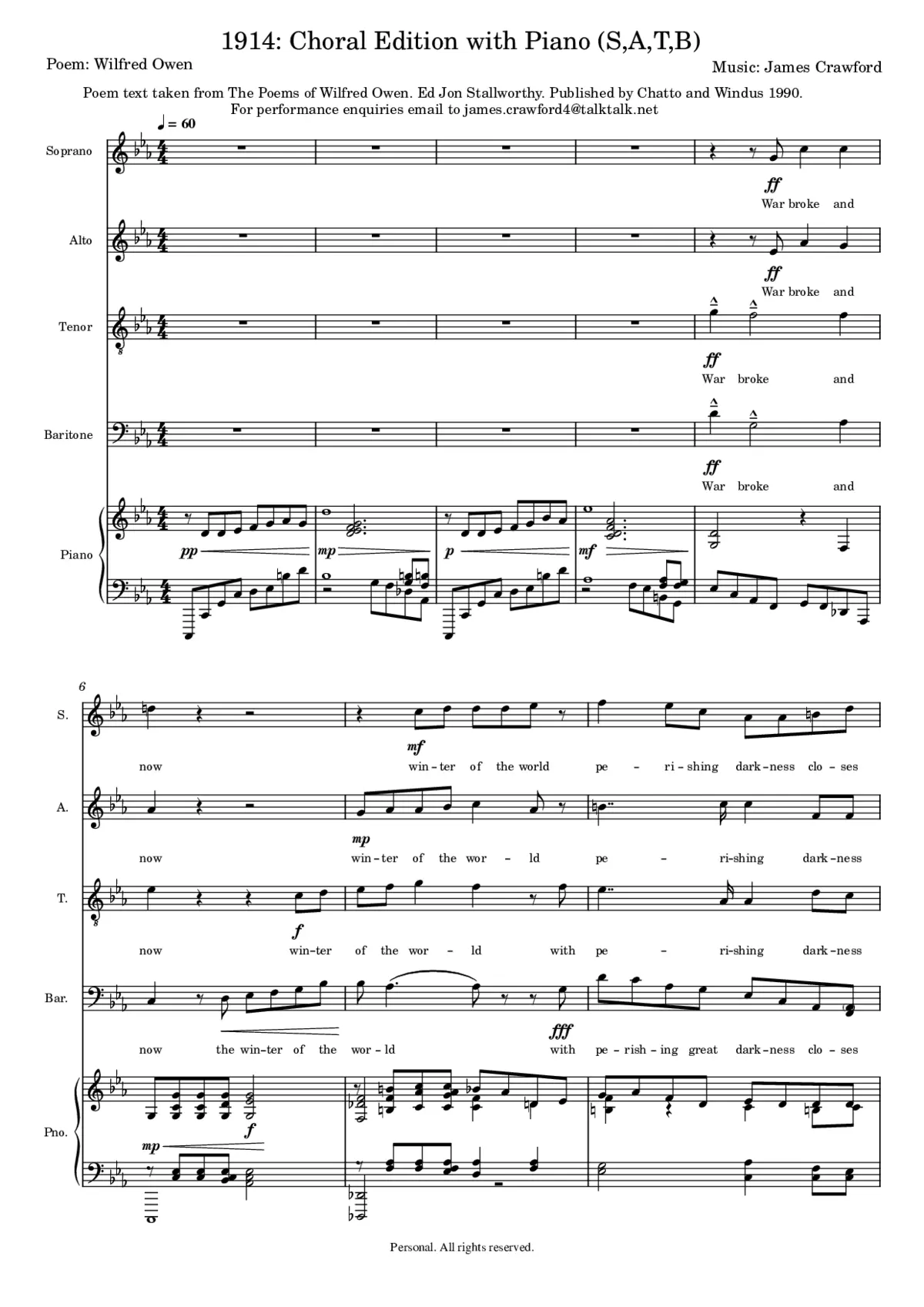 1914- Choral Edition - Page 1