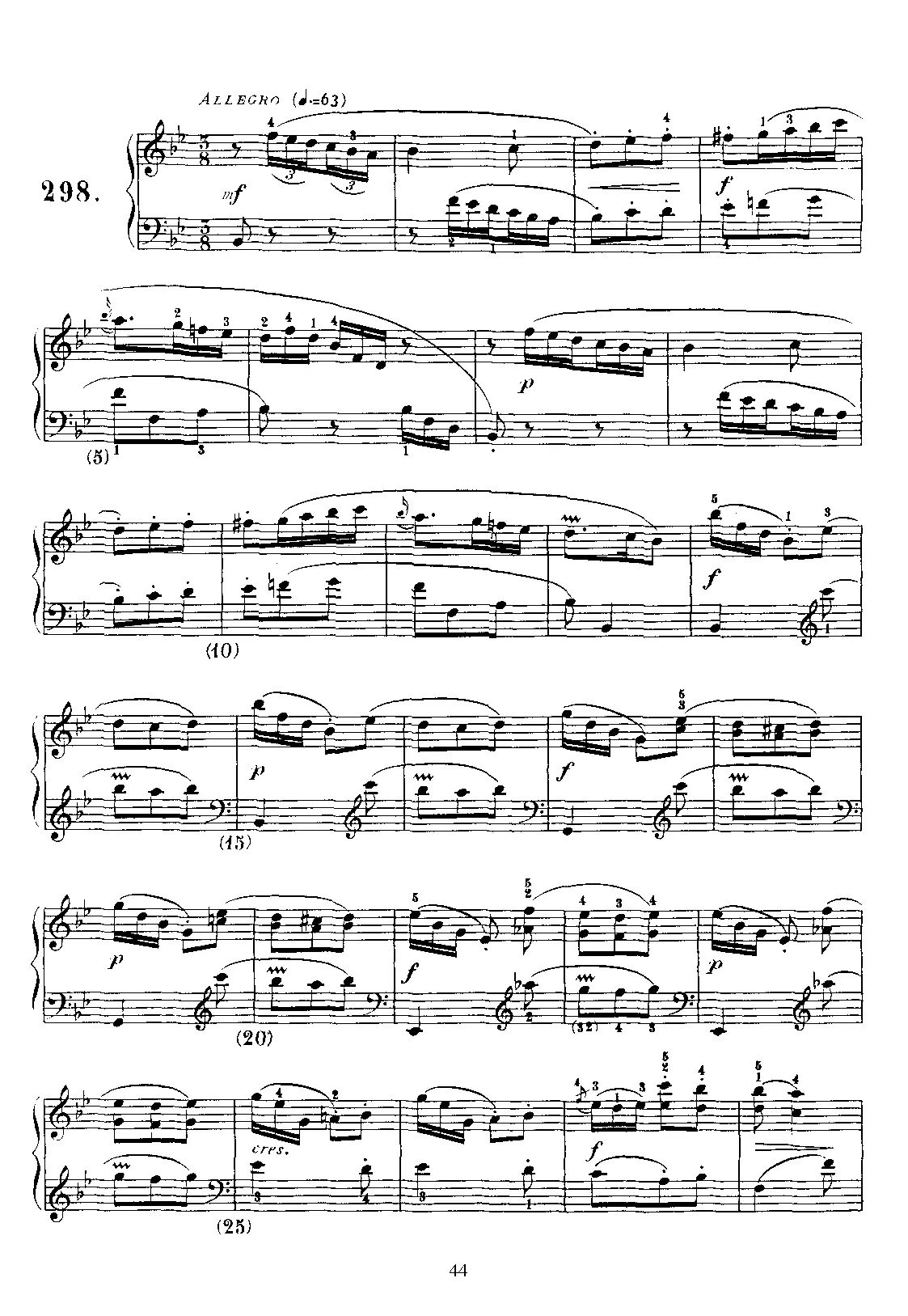 Keyboard Sonata in B-flat major - Page 1