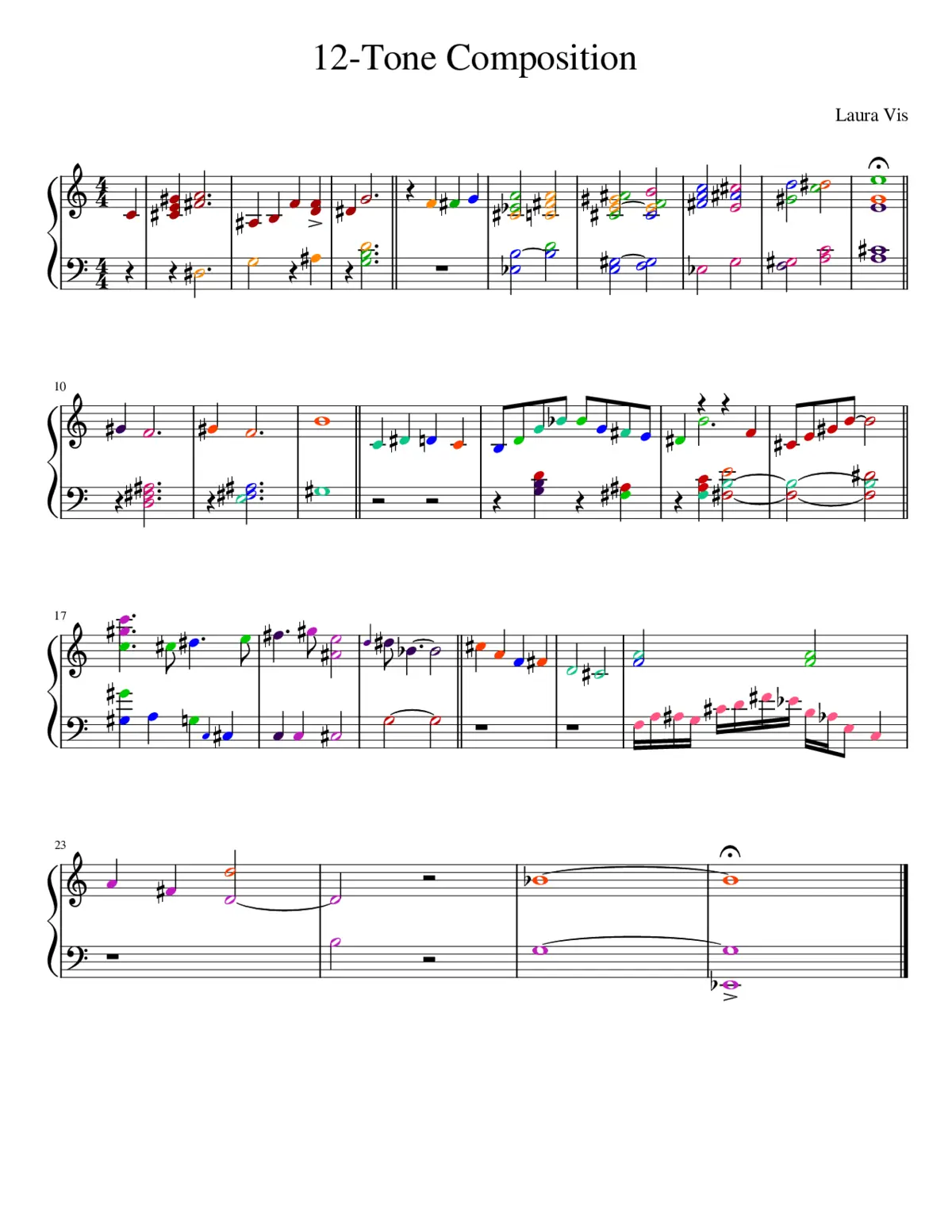 12-Tone Composition - Page 1